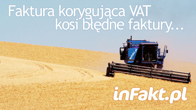 Faktura korygująca VAT w Infakt.pl