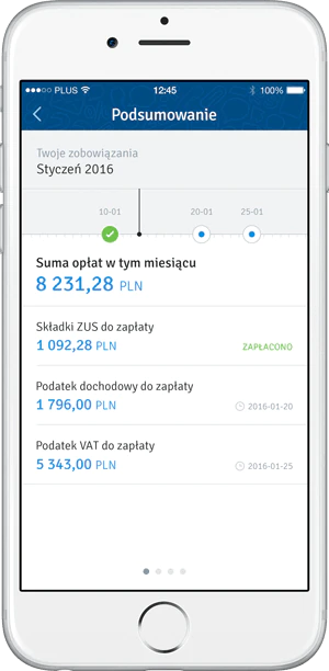 Taxes monitoring mobile